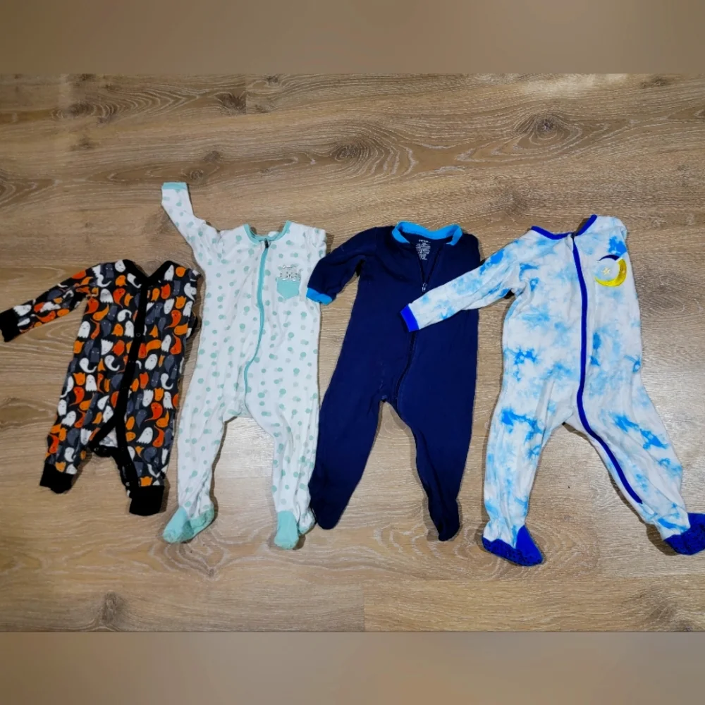 12m to 18m toddler baby boy sleepers pj's onesies, pajamas - Picture 1 of 4
